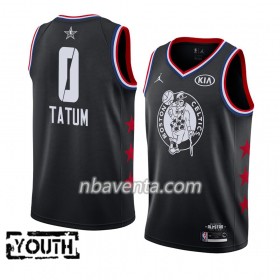 Camiseta Niños Boston Celtics Jayson Tatum 0 2019 All-Star Jordan Brand Negro Swingman